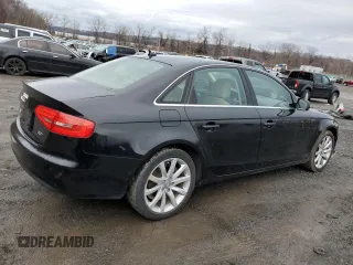 2013 Audi A4 Premium Plus with VIN WAUEFAFL1DN035597, listed as a Copart auction lot 48017165 with 173,523 mi miles and Salvage Title. Bid and sale history available at carsss.com. Image 3.