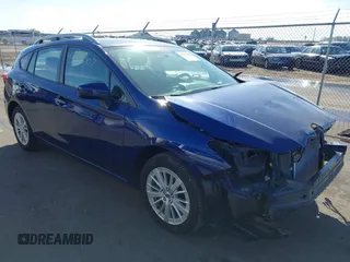 2018 Subaru Impreza Premium with VIN 4S3GTAB63J3731941, listed as a IAAI auction lot 41777007 with 69,201 mi miles. Bid and sale history available at carsss.com. Image 1.