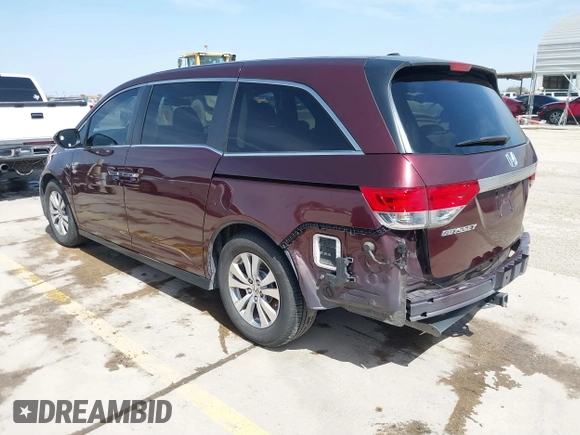 2015 Honda Odyssey EX-L z VIN 5FNRL5H66FB083559, wystawiony jako IAAI lot #41691937 z przebiegiem 101 530 mil mil oraz . Historia ofert i sprzedaży dostępna na DreamBid. Obrazek 3.