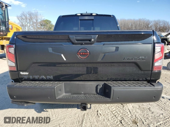 2024 Nissan Titan Pro-4X with VIN 1N6AA1ED6RN111104, listed as a Copart auction lot 46129425 with 4,903 mi miles and Salvage title. Bid and sale history available at DreamBid. Image 6.