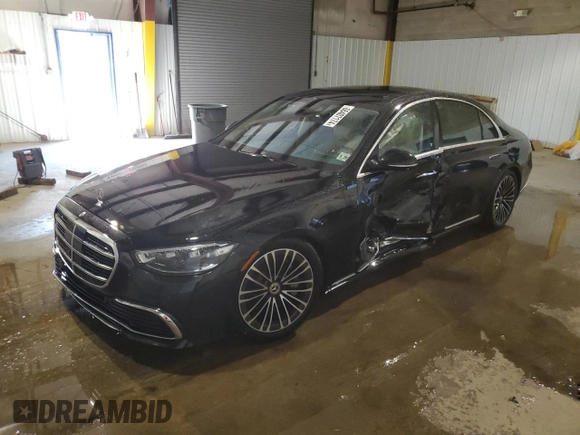 2024 Mercedes-Benz S 580e with VIN W1K6G6KB1RA271024, listed as a Copart auction lot 66407174 with 3,274 mi miles and Salvage Title. Bid and sale history available at DreamBid. Image 1.