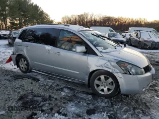2004 Nissan Quest SL with VIN 5N1BV28U34N348909, listed as a Copart auction lot 42253785 with 122,787 mi miles and Salvage Title. Bid and sale history available at carsss.com. Image 4.