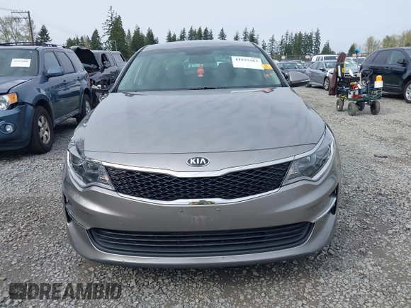 2018 Kia Optima LX with VIN 5XXGT4L34JG242597, listed as a IAAI auction lot 41999383 with 1 mi miles. Bid and sale history available at carsss.com. Image 12.