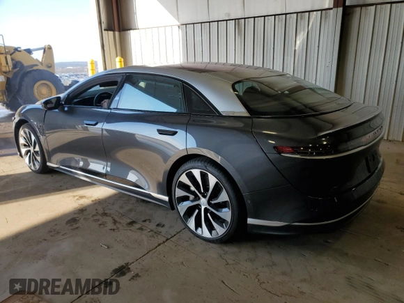 2023 Lucid Air Touring z VIN 50EA1TEA7PA003630, wystawiony jako Copart lot #50743355 z przebiegiem 9357 mil mil oraz Szkody całkowita. Historia ofert i sprzedaży dostępna na DreamBid. Obrazek 2.