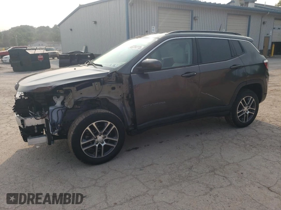 2018 Jeep Compass Latitude with VIN 3C4NJDBB3JT154795, listed as a Copart auction lot 60204275 with 56,167 mi miles and Salvage title. Bid and sale history available at DreamBid. Image 1.