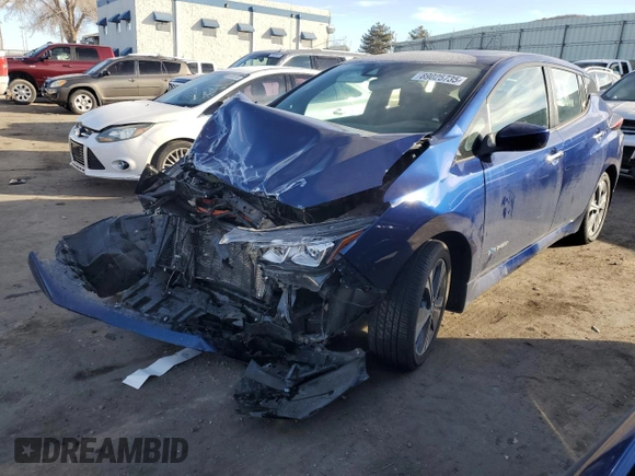 2018 Nissan LEAF SL with VIN 1N4AZ1CP5JC315777, listed as a Copart auction lot 89025735 with 26,836 mi miles and Salvage Title. Bid and sale history available at DreamBid. Image 1.