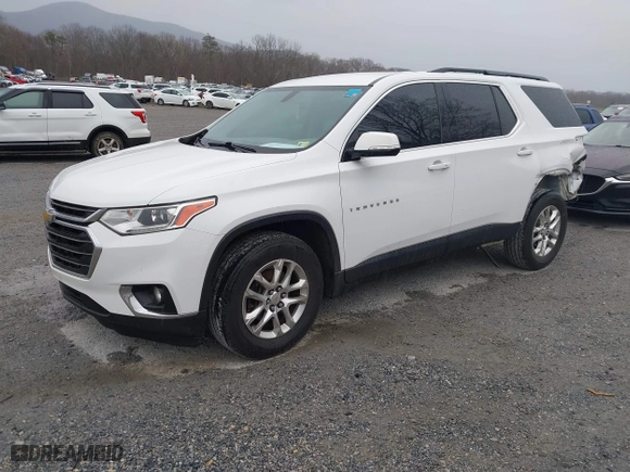 2019 Chevrolet Traverse LT Cloth with VIN 1GNERGKW0KJ221320, listed as a IAAI auction lot 41827836 with 151,893 mi miles. Bid and sale history available at carsss.com. Image 2.