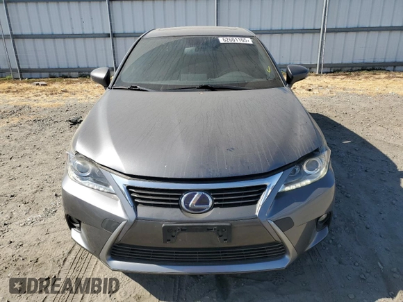 2013 Lexus CT 200h with VIN JTHKD5BH7D2165971, listed as a Copart auction lot 62601165 with 96,848 mi miles and Salvage title. Bid and sale history available at DreamBid. Image 5.