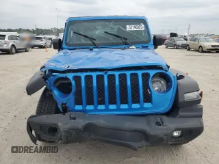 2022 Jeep Wrangler Unlimited Sport with VIN 1C4HJXDN6NW232539, listed as a Copart auction lot 52146025 with 29,571 mi miles and Salvage Title. Bid and sale history available at DreamBid. Image 5.