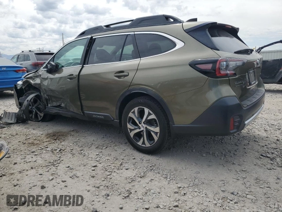 2020 Subaru Outback Limited with VIN 4S4BTANCXL3103580, listed as a Copart auction lot 59314255 with 56,850 mi miles and Salvage title. Bid and sale history available at DreamBid. Image 2.