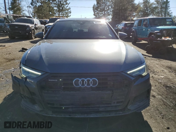 2021 Audi A6 Premium Plus with VIN WAUL2AF27MN072664, listed as a Copart auction lot 88597315 with 59,087 mi miles and Salvage Title. Bid and sale history available at carsss.com. Image 5.