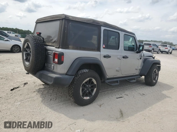 2018 Jeep Wrangler Unlimited Sport с VIN 1C4HJXDG1JW151623, выставлен на аукционе Copart как лот 53703055 с пробегом 54 186 миль миль и Списание • Salvage title. История ставок и продаж доступна на DreamBid. Изображение 3.