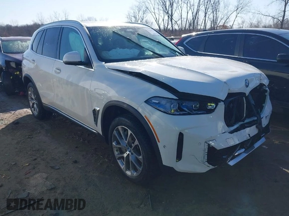 2024 BMW X5 xDrive50e with VIN 5UX43EU0XR9U35163, listed as a IAAI auction lot 41780918 with 17,679 mi miles. Bid and sale history available at carsss.com. Image 1.