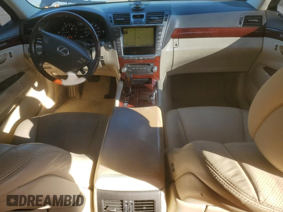 2010 Lexus LS 460 with VIN JTHBL5EF6A5094415, listed as a Copart auction lot 80513194 with 180,744 mi miles and Salvage title. Bid and sale history available at DreamBid. Image 8.