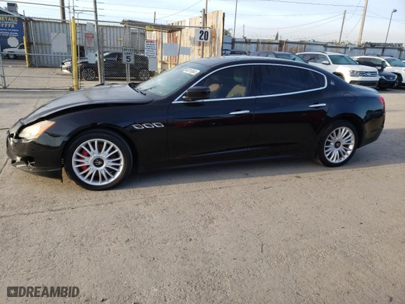 2014 Maserati Quattroporte S Q4 with VIN ZAM56RRA7E1113784, listed as a Copart auction lot 76145314 with NaN miles and Salvage Title. Bid and sale history available at carsss.com. Image 1.