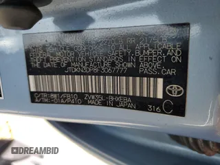2015 Toyota Prius Advanced z VIN JTDKN3DP8F3067777, wystawiony jako Copart lot #44540735 z przebiegiem 183 262 mil mil oraz Szkoda całkowita • Salvage title. Historia ofert i sprzedaży dostępna na DreamBid. Obrazek 14.