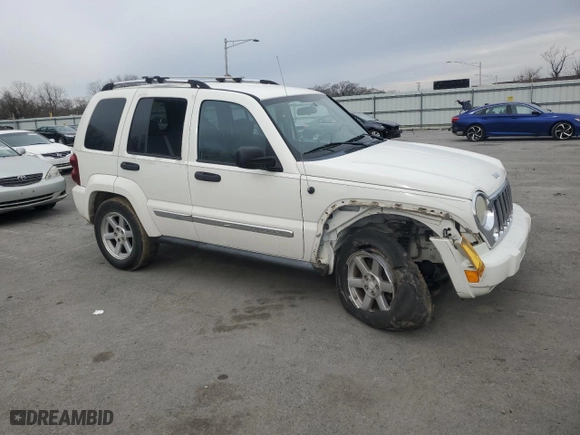 2007 Jeep Liberty Limited with VIN 1J4GL58K27W707157, listed as a Copart auction lot 44168915 with 137,330 mi miles and Salvage Title. Bid and sale history available at carsss.com. Image 4.