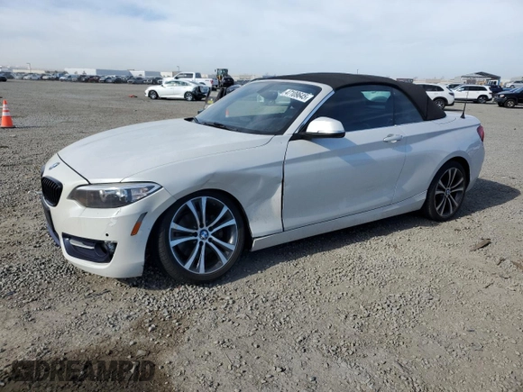 2016 BMW 2 Series 228i with VIN WBA1K9C53GV710711, listed as a Copart auction lot 47109645 with 90,058 mi miles and Salvage Title. Bid and sale history available at carsss.com. Image 1.