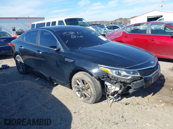 2019 Kia Optima LX with VIN 5XXGT4L37KG377221, listed as a IAAI auction lot 41488618 with 51,336 mi miles. Bid and sale history available at carsss.com. Image 1.