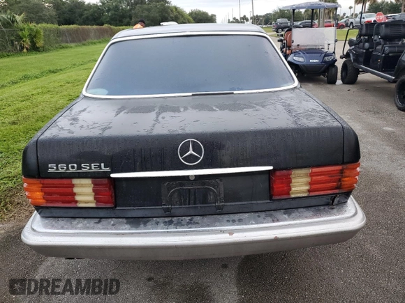 1985 Mercedes-Benz 500 SEL z VIN WDBCA37D2FA121537, wystawiony jako Copart lot #74276044 z przebiegiem Nie podano mil oraz Szkoda całkowita • Salvage title. Historia ofert i sprzedaży dostępna na DreamBid. Obrazek 6.