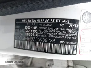 2014 Mercedes-Benz C 250 Sport with VIN WDDGF4HB7EA908236, listed as a IAAI auction lot 42379526 with 133,796 mi miles and . Bid and sale history available at DreamBid. Image 9.