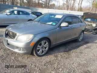 2009 Mercedes-Benz C-Class 3.0L Sport with VIN WDDGF81X49R063771, listed as a IAAI auction lot 41663364 with 166,377 mi miles. Bid and sale history available at carsss.com. Image 2.