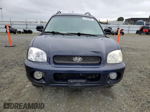 2004 Hyundai Santa Fe GLS with VIN KM8SC13E94U767790, listed as a Copart auction lot 51494985 with 107,480 mi miles and Clean Title. Bid and sale history available at carsss.com. Image 5.