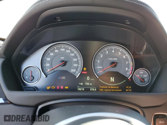 2019 BMW M4 CS with VIN WBS3S7C55KAC09671, listed as a Copart auction lot 44065984 with 19,219 mi miles. Bid and sale history available at carsss.com. Image 9.