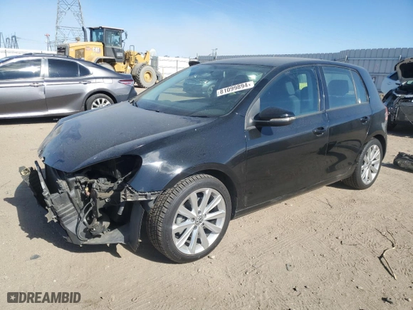 2014 Volkswagen Golf TDI w/Sunroof & Nav with VIN WVWDM7AJ0EW002339, listed as a Copart auction lot 81099894 with 83,794 mi miles and Salvage Title. Bid and sale history available at carsss.com. Image 1.