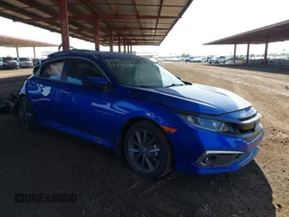 2019 Honda Civic Sedan EX with VIN 19XFC1F33KE015207, listed as a IAAI auction lot 41915985 with 1 mi miles. Bid and sale history available at carsss.com. Image 1.