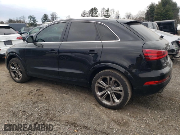 2015 Audi Q3 2.0T Prestige with VIN WA1GFCFS7FR003855, listed as a Copart auction lot 83591274 with 99,873 mi miles and Salvage Title. Bid and sale history available at carsss.com. Image 2.