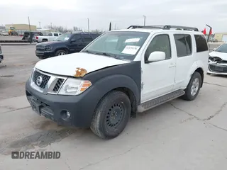 2008 Nissan Pathfinder S with VIN 5N1AR18U58C650987, listed as a IAAI auction lot 41579276 with 197,063 mi miles. Bid and sale history available at carsss.com. Image 2.