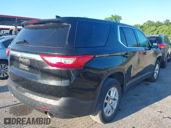 2020 Chevrolet Traverse LS with VIN 1GNERFKW8LJ204213, listed as a IAAI auction lot 42209011 with 156,336 mi miles and . Bid and sale history available at DreamBid. Image 4.