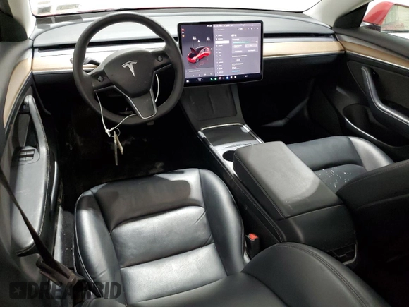 2022 Tesla Model 3 with VIN 5YJ3E1EA7NF372515, listed as a Copart auction lot 52853925 with 56,679 mi miles and Clean Title. Bid and sale history available at carsss.com. Image 8.