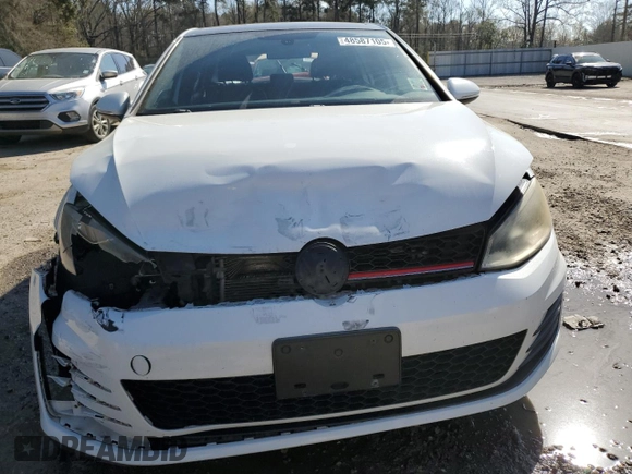 2015 Volkswagen GTI SE with VIN 3VW4T7AU2FM008901, listed as a Copart auction lot 48587105 with 1,477 mi miles and Salvage Title. Bid and sale history available at DreamBid. Image 5.