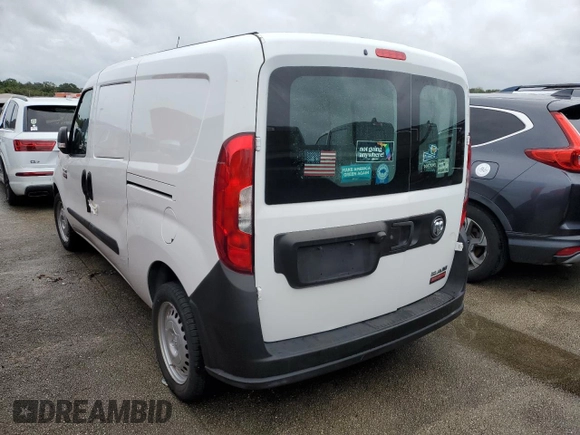 2020 Ram ProMaster City Cargo Tradesman with VIN ZFBHRFAB8L6S38758, listed as a Copart auction lot 74528554 with Not Provided miles and Non Repairable. Bid and sale history available at DreamBid. Image 2.