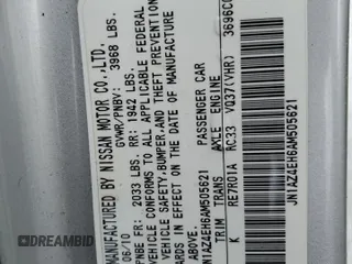 2010 Nissan 370Z with VIN JN1AZ4EH6AM505621, listed as a Copart auction lot 52745505 with 107,660 mi miles and Salvage Title. Bid and sale history available at carsss.com. Image 12.