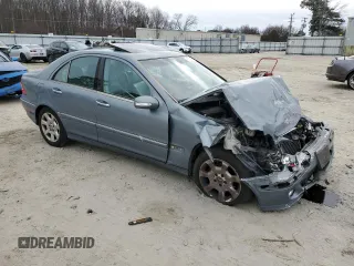 2005 Mercedes-Benz C 240 with VIN WDBRF61JX5F577623, listed as a Copart auction lot 41761925 with 74,095 mi miles and Salvage Title. Bid and sale history available at DreamBid. Image 4.