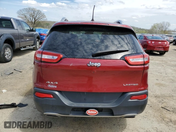2016 Jeep Cherokee Limited z VIN 1C4PJMDS8GW121591, wystawiony jako Copart lot #54818085 z przebiegiem 108 625 mil mil oraz Czysty tytuł • Clean title. Historia ofert i sprzedaży dostępna na DreamBid. Obrazek 6.