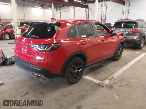 2024 Honda HR-V Sport with VIN 3CZRZ2H51RM756580, listed as a IAAI auction lot 41919519 with 7,416 mi miles and . Bid and sale history available at DreamBid. Image 4.