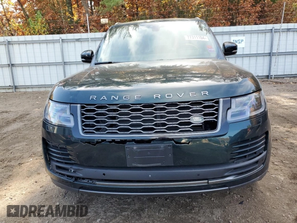 2018 Land Rover Range Rover с VIN SALGS5RE4JA502406, выставлен на аукционе Copart как лот 77311104 с пробегом 96 705 миль миль и Списание • Salvage title. История ставок и продаж доступна на DreamBid. Изображение 5.