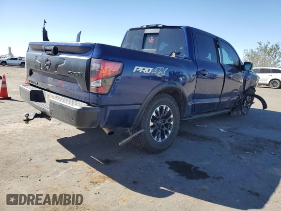 2021 Nissan Titan Pro-4X с VIN 1N6AA1ED1MN510768, выставлен на аукционе Copart как лот 77556484 с пробегом 57 540 миль миль и Списание • Salvage title. История ставок и продаж доступна на DreamBid. Изображение 3.