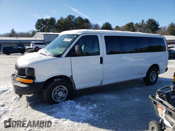 2008 Chevrolet Express Passenger z VIN 1GAHG39K481168968, wystawiony jako Copart lot #45374785 z przebiegiem 44 010 mil mil oraz Czysty tytuł • Clean title. Historia ofert i sprzedaży dostępna na DreamBid. Obrazek 1.