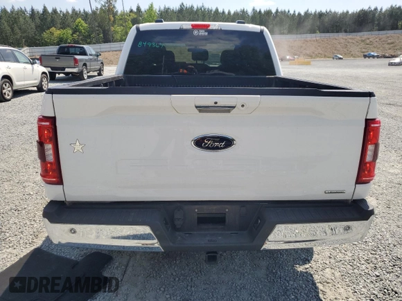 2021 Ford F-150 XL with VIN 1FTEW1C89MFC91290, listed as a Copart auction lot 53907505 with 75,098 mi miles and Salvage title. Bid and sale history available at DreamBid. Image 6.