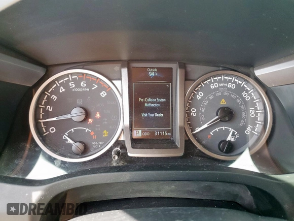 2022 Toyota Tacoma SR with VIN 3TYRX5GN7NT063798, listed as a Copart auction lot 57608435 with 31,115 mi miles and Salvage title. Bid and sale history available at DreamBid. Image 9.
