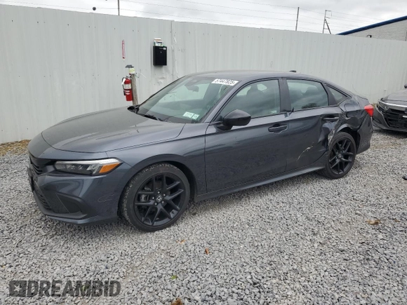 2024 Honda Civic Sport with VIN 2HGFE2F54RH577294, listed as a Copart auction lot 57447825 with 32,898 mi miles and Salvage title. Bid and sale history available at DreamBid. Image 1.