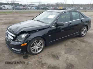 2012 Mercedes-Benz C-Class C 250 Sport with VIN WDDGF4HB6CA629552, listed as a IAAI auction lot 41949153 with 131,262 mi miles. Bid and sale history available at carsss.com. Image 2.