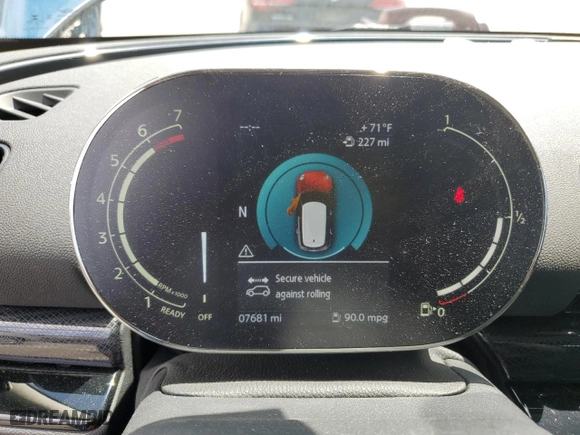 2023 MINI Clubman Cooper S with VIN WMWXJ1C06P2T78767, listed as a Copart auction lot 50398484 with 7,681 mi miles and Salvage Title. Bid and sale history available at carsss.com. Image 9.