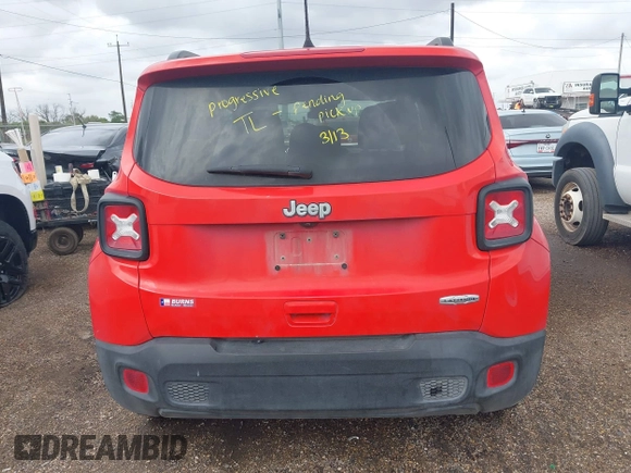 2021 Jeep Renegade Latitude with VIN ZACNJCBB4MPM30453, listed as a IAAI auction lot 41890027 with 41,447 mi miles and . Bid and sale history available at DreamBid. Image 17.