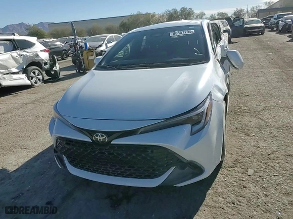 2025 Toyota Corolla Hatchback SE with VIN JTND4MBE9S3233300, listed as a Copart auction lot 88557795 with 4,153 mi miles and Salvage Title. Bid and sale history available at carsss.com. Image 12.